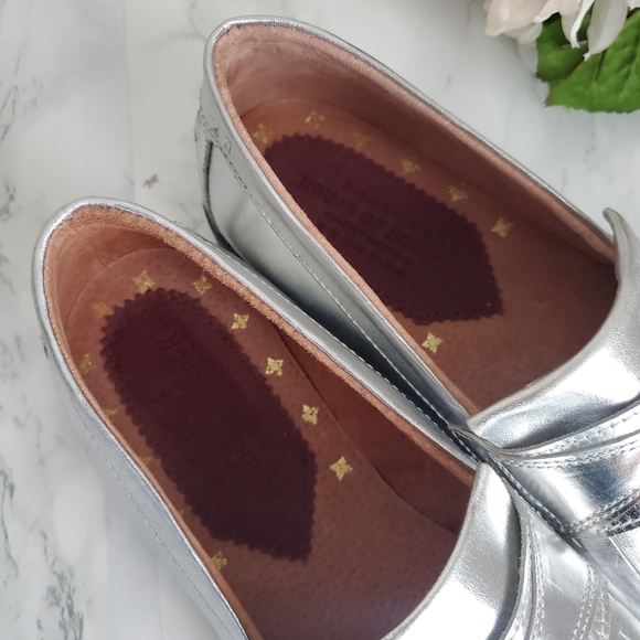 House of Hounds Silver Archer Fringe Boho Loafers Womens 9.5/40 - Picture 5 of 12